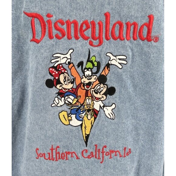 Disneyland Denim Jacket Mickey Mouse & Friends Southern California Embroidered - Picture 1 of 5